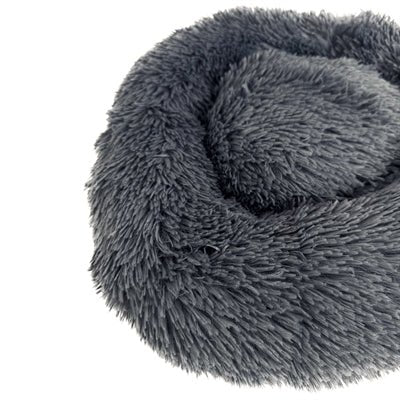 Sazzz - Hondenmand Fluffy Antraciet grijs - Ultra Zacht met Opstaande Rand - Diverse Maten - Bivakshop