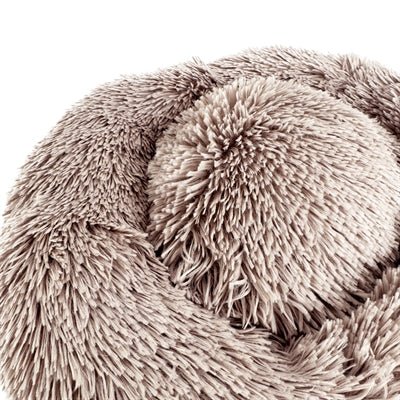 Sazzz - Hondenmand Fluffy Beige - Ultra Zacht met Opstaande Rand - Diverse Maten - Bivakshop