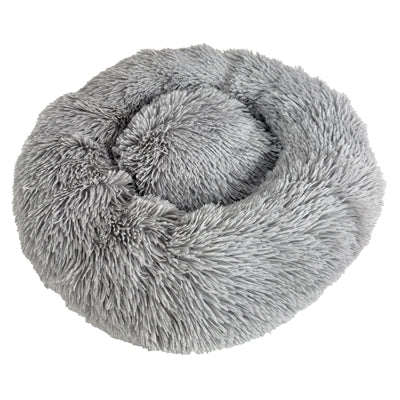 Sazzz - Hondenmand Fluffy Lichtgrijs - Ultra Zacht met Opstaande Rand - Diverse Maten - Bivakshop