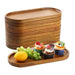 Servies Massief Houten Ronde Dessertbord Japanse Stijl Houten Dienblad Snackbord Gedroogd Fruitbord Houten Bord - Bivakshop