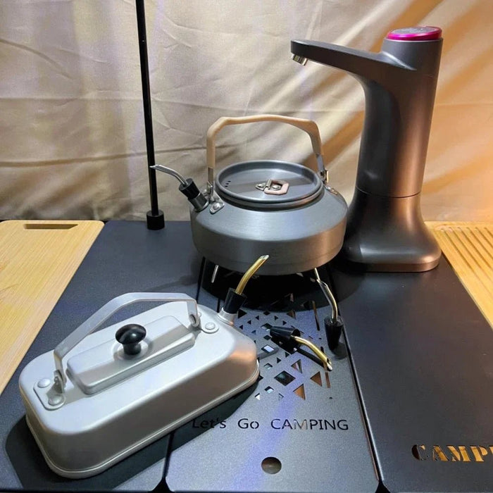 Siliconen en roestvrijstalen schenktuitverlenging – Universele tuitverlenging voor campingketels en theepotten - Bivakshop