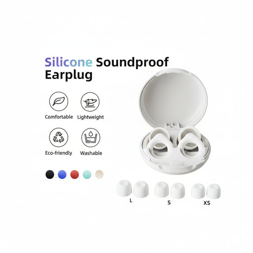 Siliconen Oordopjes met Ring - Design – Voor Slaap, Zwemmen & Focus – 1 Paar - Bivakshop