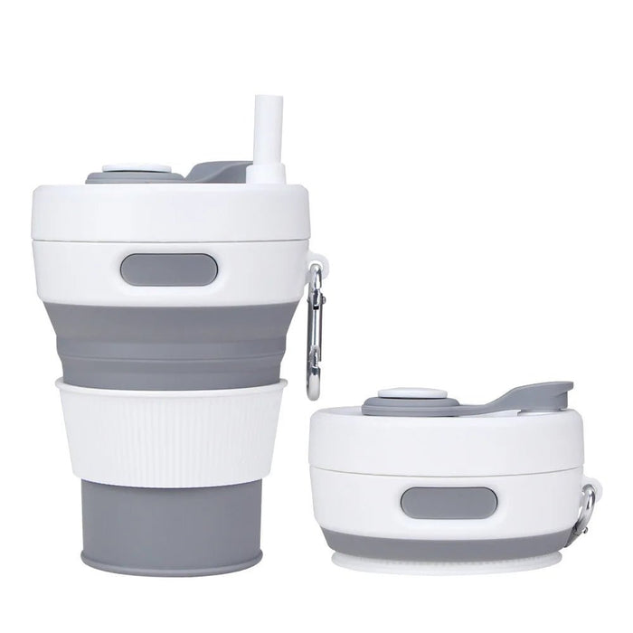 Siliconen Opvouwbare Beker 450ml – Herbruikbaar & Draagbaar - Bivakshop
