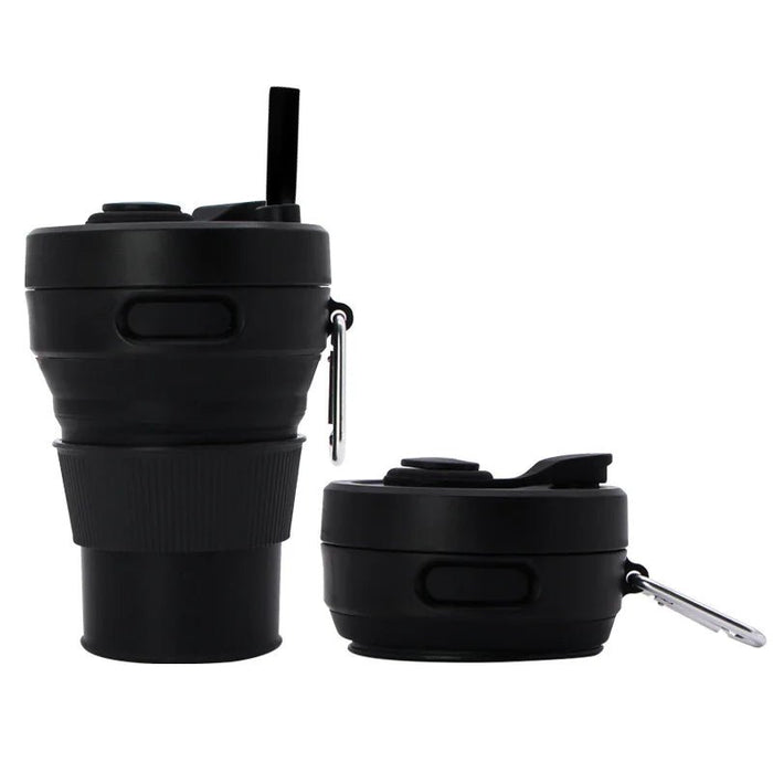 Siliconen Opvouwbare Beker 450ml – Herbruikbaar & Draagbaar - Bivakshop