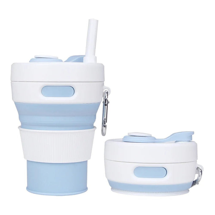 Siliconen Opvouwbare Beker 450ml – Herbruikbaar & Draagbaar - Bivakshop