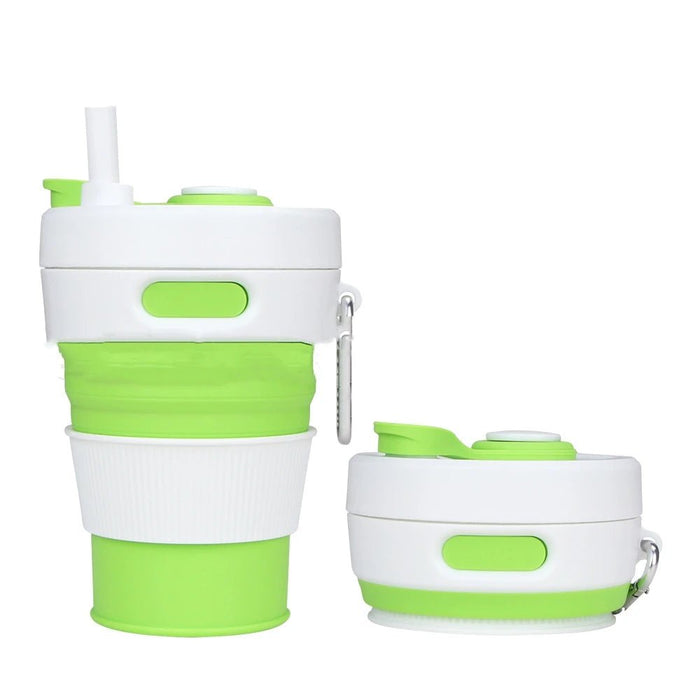 Siliconen Opvouwbare Beker 450ml – Herbruikbaar & Draagbaar - Bivakshop