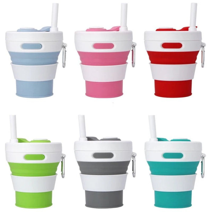 Siliconen Opvouwbare Beker 450ml – Herbruikbaar & Draagbaar - Bivakshop