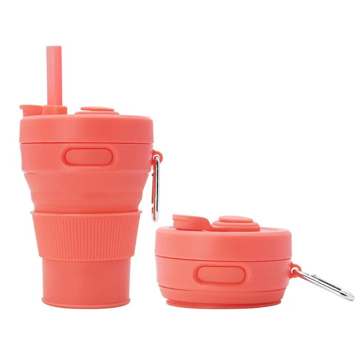 Siliconen Opvouwbare Beker 450ml – Herbruikbaar & Draagbaar - Bivakshop