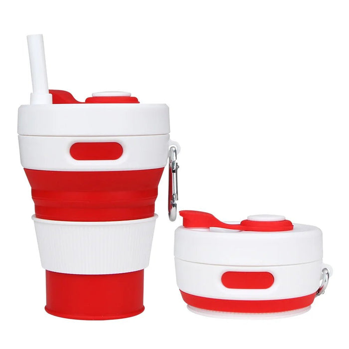 Siliconen Opvouwbare Beker 450ml – Herbruikbaar & Draagbaar - Bivakshop