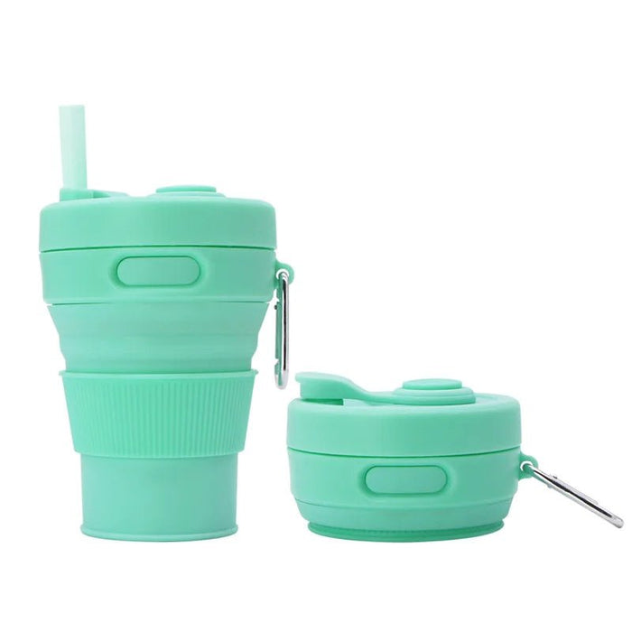 Siliconen Opvouwbare Beker 450ml – Herbruikbaar & Draagbaar - Bivakshop