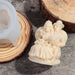 Skelet koppel siliconen kaarsenmal - DIY bruid en bruidegom beeldje - Halloween decoratie cadeau - Bivakshop