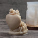 Skelet koppel siliconen kaarsenmal - DIY bruid en bruidegom beeldje - Halloween decoratie cadeau - Bivakshop