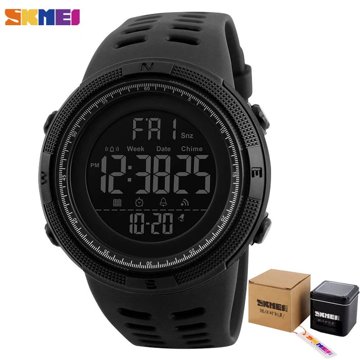 SKMEI multifunctioneel sporthorloge - Waterdicht 5Bar - Digitale klok met alarm en chronograaf - Bivakshop