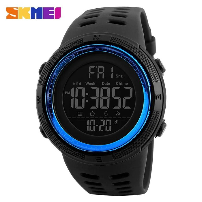 SKMEI multifunctioneel sporthorloge - Waterdicht 5Bar - Digitale klok met alarm en chronograaf - Bivakshop