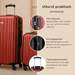 Slazenger - Kofferset 2 - delig – Hardcase – Rood - Bivakshop