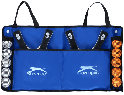 Slazenger - Tafeltennisset – 15 - Delig – Complete Set met Batjes, Ballen en Net - Bivakshop