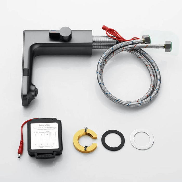 Slimme sensor wastafelkraan - Digitaal display - Warm en koud water - Dek gemonteerd - Bivakshop