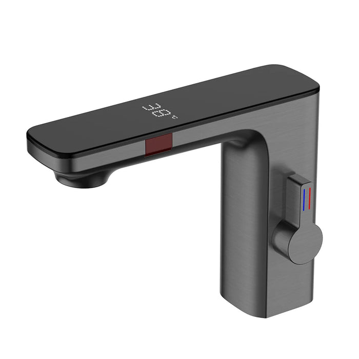 Slimme sensor wastafelkraan - Digitaal display - Warm en koud water - Dek gemonteerd - Bivakshop