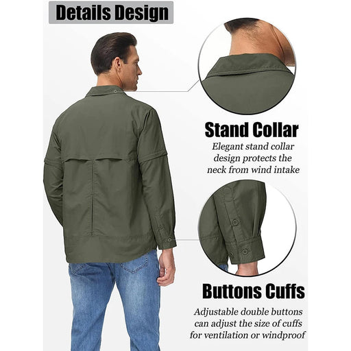 Sneldrogend outdoor shirt voor heren - Korte mouwen, UPF 50+ zonnebescherming - Bivakshop
