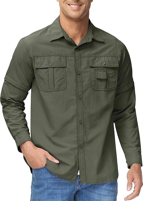 Sneldrogend outdoor shirt voor heren - Korte mouwen, UPF 50+ zonnebescherming - Bivakshop