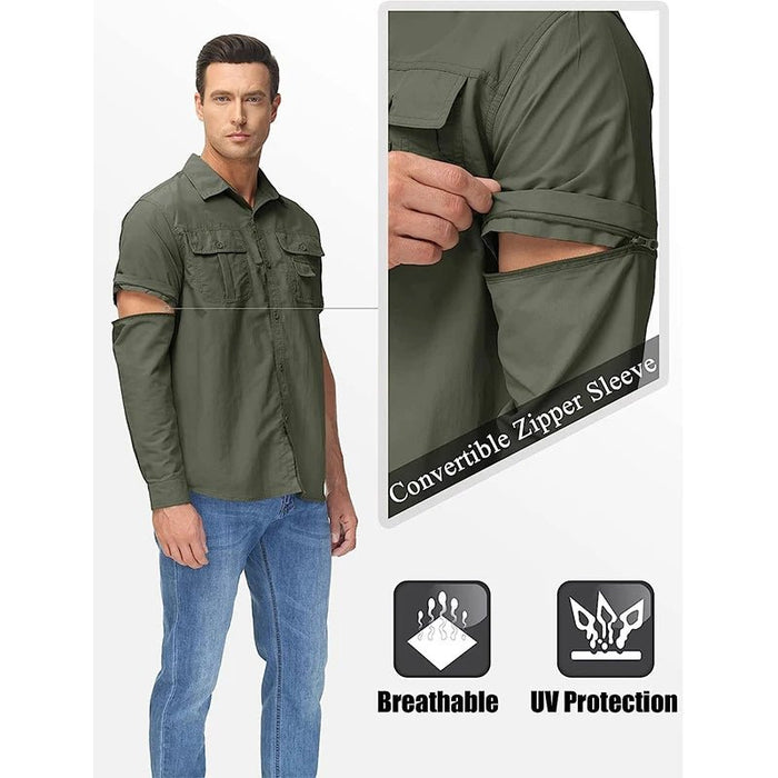 Sneldrogend outdoor shirt voor heren - Korte mouwen, UPF 50+ zonnebescherming - Bivakshop
