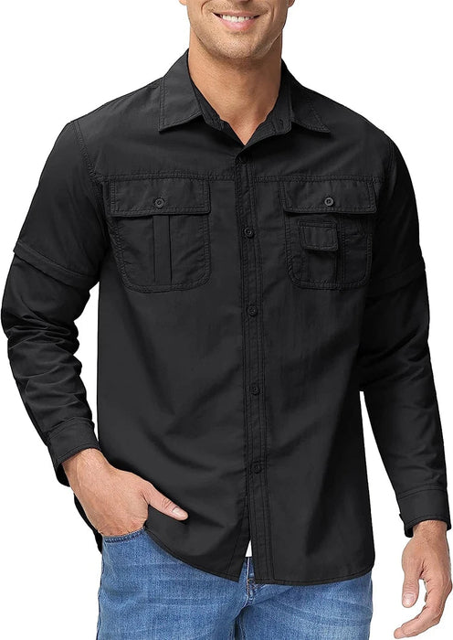 Sneldrogend outdoor shirt voor heren - Korte mouwen, UPF 50+ zonnebescherming - Bivakshop