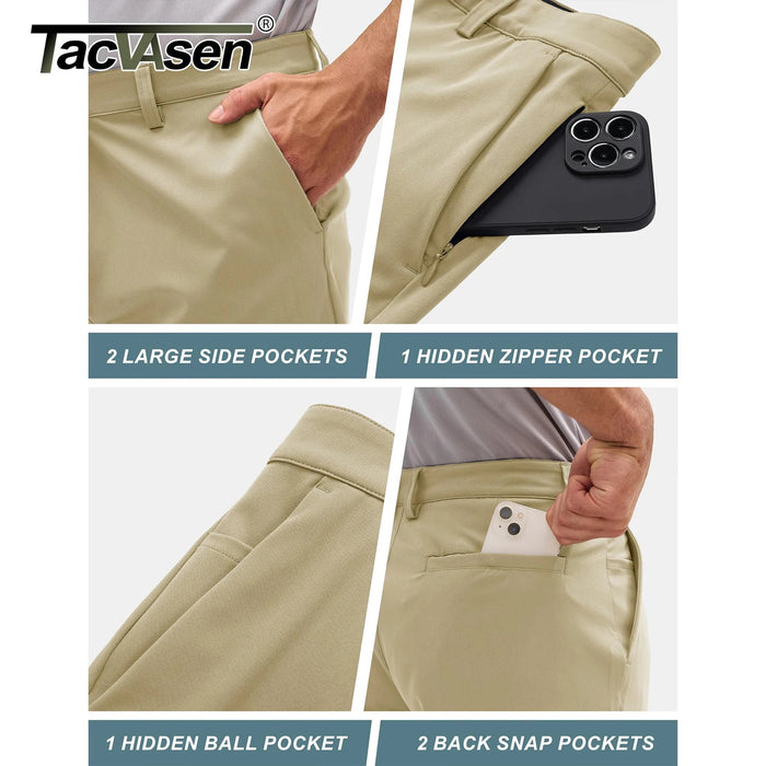 Sneldrogende golfshorts voor heren – lichtgewicht & 6 zakken - Bivakshop