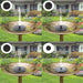 Solar Bird Bath Fountain Pump Upgrade Fountain With 4 Nozzle Free Standing Powered Water For Bird Bath Garden Pond Pool Outdoor - Bivakshop