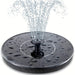 Solar Bird Bath Fountain Pump Upgrade Fountain With 4 Nozzle Free Standing Powered Water For Bird Bath Garden Pond Pool Outdoor - Bivakshop