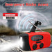 Solar hand crank LED zaklamp met AM/FM radio en 2000mAh powerbank - Bivakshop