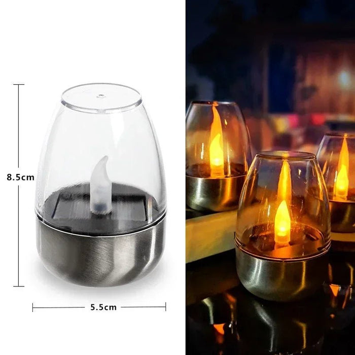 Solar LED kaarslamp – waterdicht – oplaadbaar - Bivakshop