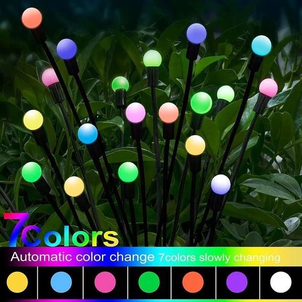 Solar tuinlamp – LED vuurvlieg – Windgedreven grondlamp - Bivakshop