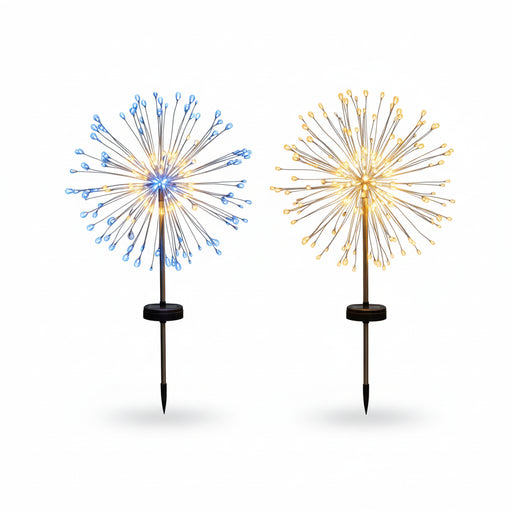 Solar vuurwerk tuinlamp – 8 Standen – Waterdicht IP65 - Bivakshop