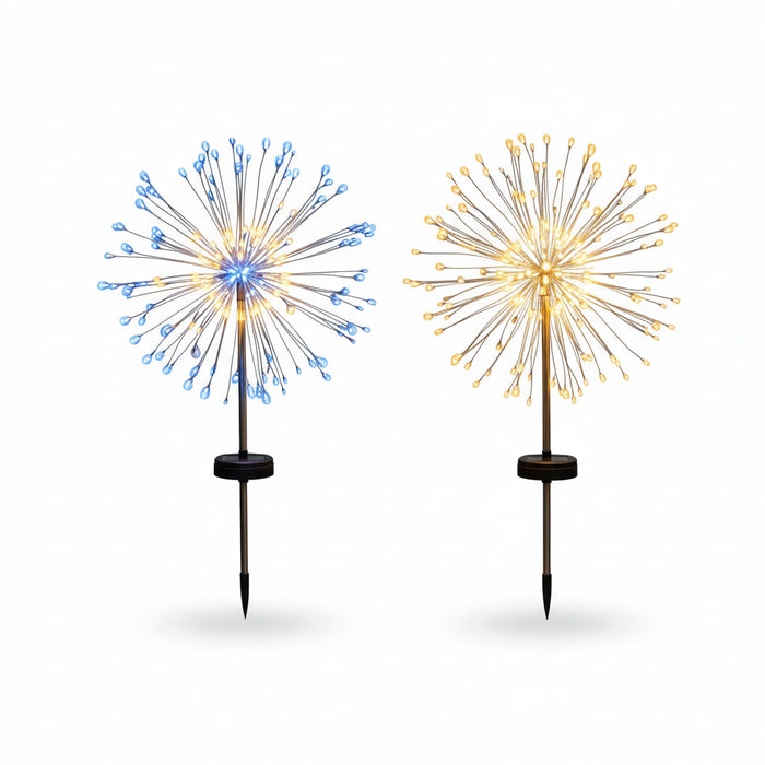 Solar vuurwerk tuinlamp – 8 Standen – Waterdicht IP65 - Bivakshop