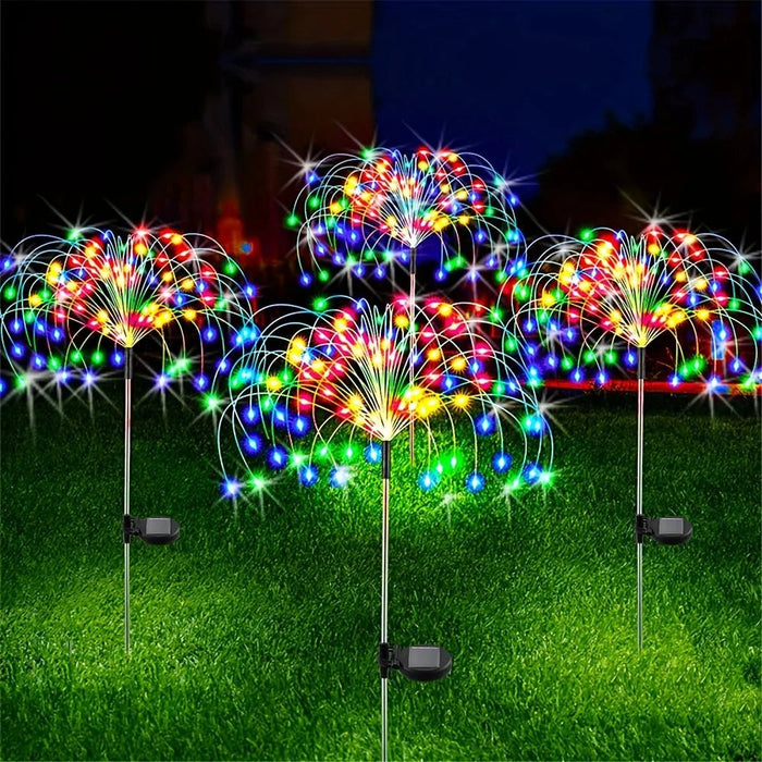 Solar vuurwerk tuinlamp – 8 Standen – Waterdicht IP65 - Bivakshop