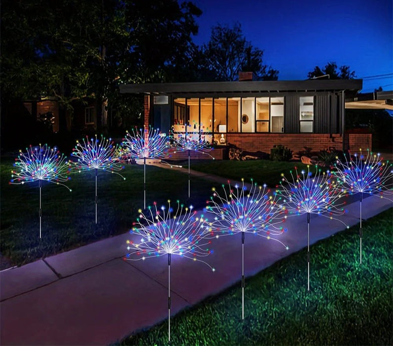 Solar vuurwerk tuinlamp – 8 Standen – Waterdicht IP65 - Bivakshop