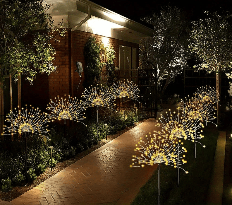 Solar vuurwerk tuinlamp – 8 Standen – Waterdicht IP65 - Bivakshop