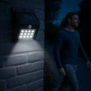 Grundig solar wandlamp zwart met bewegingssensor voor buiten