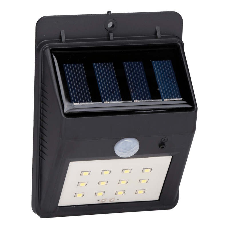Grundig solar wandlamp zwart met bewegingssensor voor buiten