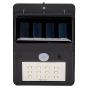 Grundig solar wandlamp zwart met bewegingssensor voor buiten