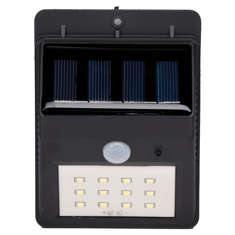 Grundig solar wandlamp zwart met bewegingssensor voor buiten