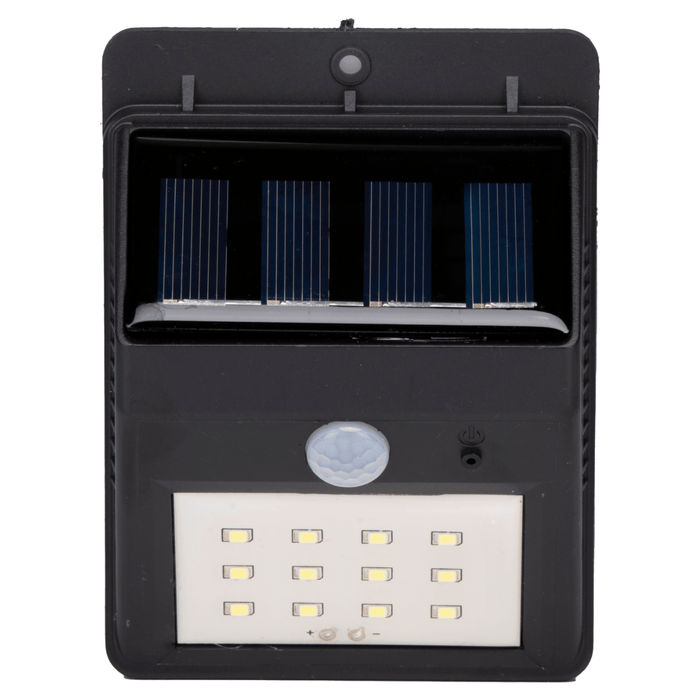 Grundig solar wandlamp zwart met bewegingssensor voor buiten