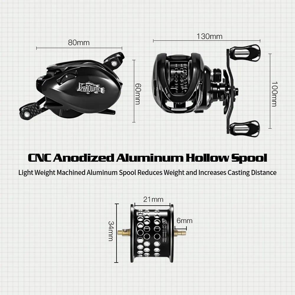 SOLOKING BMC100 molen BFS reel - Snelle visserij met clicker geluid - Bivakshop