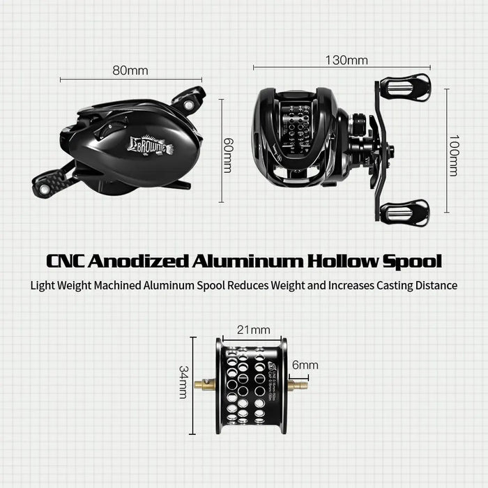 SOLOKING BMC100 molen BFS reel - Snelle visserij met clicker geluid - Bivakshop