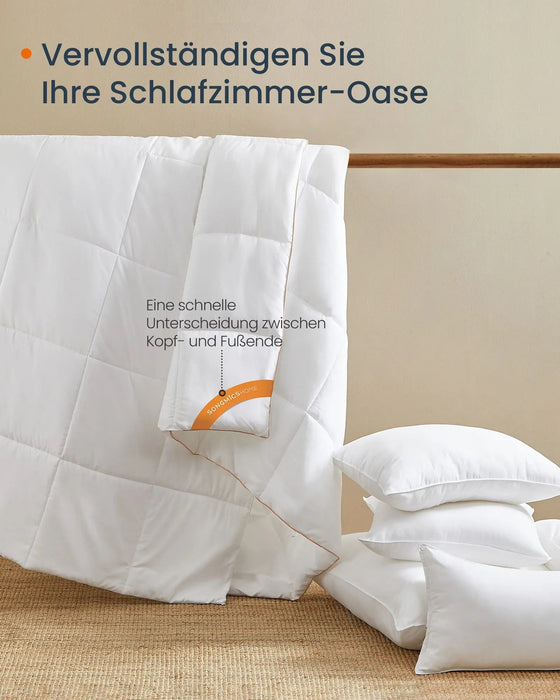 SONGMICS HOME microvezel bedsprei - 100% microvezel vulling - 300 GSM deken met 8 lussen - Bivakshop
