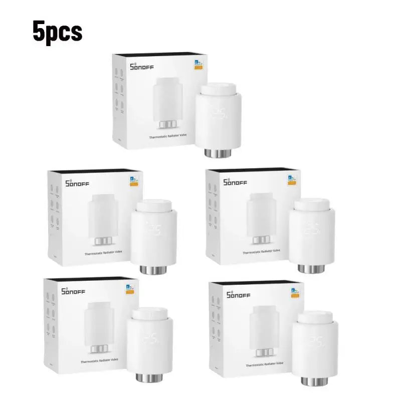 SONOFF Zigbee Thermostatische Radiatorknop - Slimme temperatuurregeling - Compatibel met Alexa en eWeLink - Bivakshop