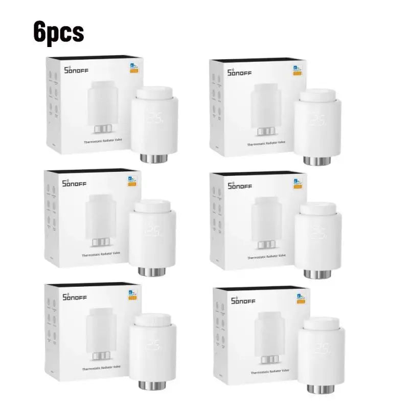 SONOFF Zigbee Thermostatische Radiatorknop - Slimme temperatuurregeling - Compatibel met Alexa en eWeLink - Bivakshop