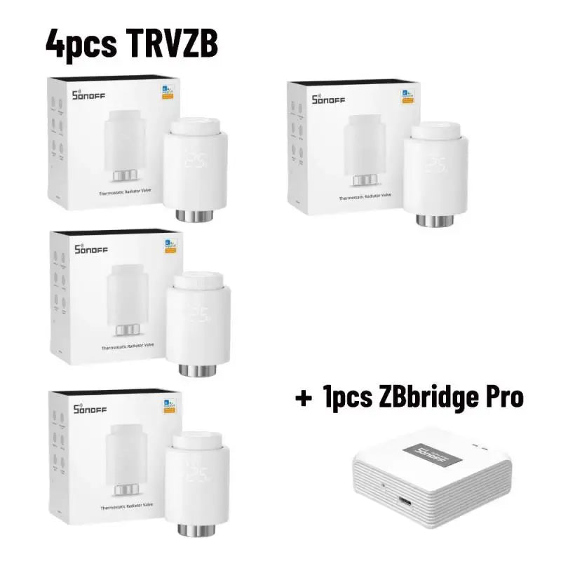 SONOFF Zigbee Thermostatische Radiatorknop - Slimme temperatuurregeling - Compatibel met Alexa en eWeLink - Bivakshop