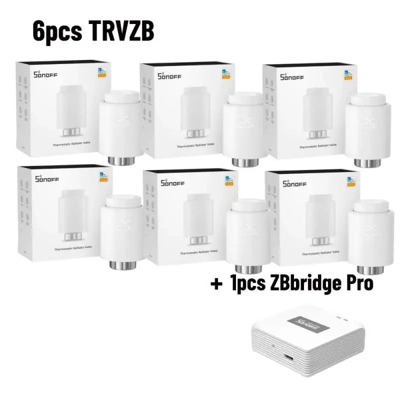 SONOFF Zigbee Thermostatische Radiatorknop - Slimme temperatuurregeling - Compatibel met Alexa en eWeLink - Bivakshop
