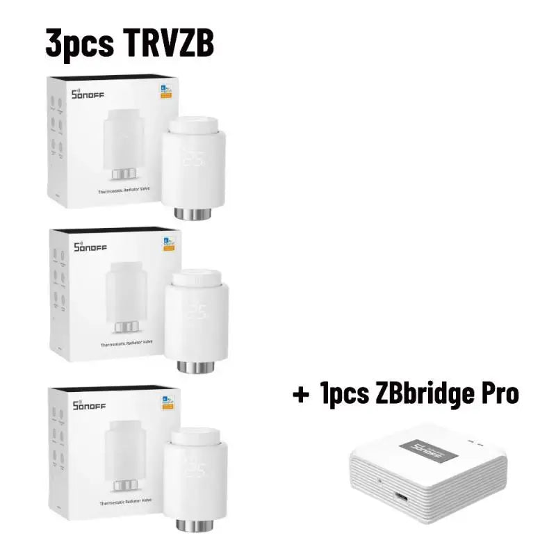 SONOFF Zigbee Thermostatische Radiatorknop - Slimme temperatuurregeling - Compatibel met Alexa en eWeLink - Bivakshop